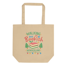 Load image into Gallery viewer, Walking in a Bookish Wonderland Eco Tote Bag