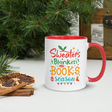 Load image into Gallery viewer, Sweaters, Blankets, and Books Season Mug