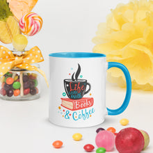 Load image into Gallery viewer, Life is Better with Books and Coffee - Blue Inside
